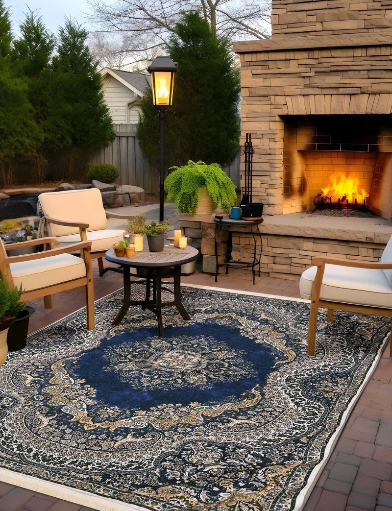 Kashany Blue Foldable Rug