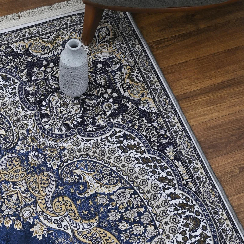 Kashany Blue Premium Velvet Rug