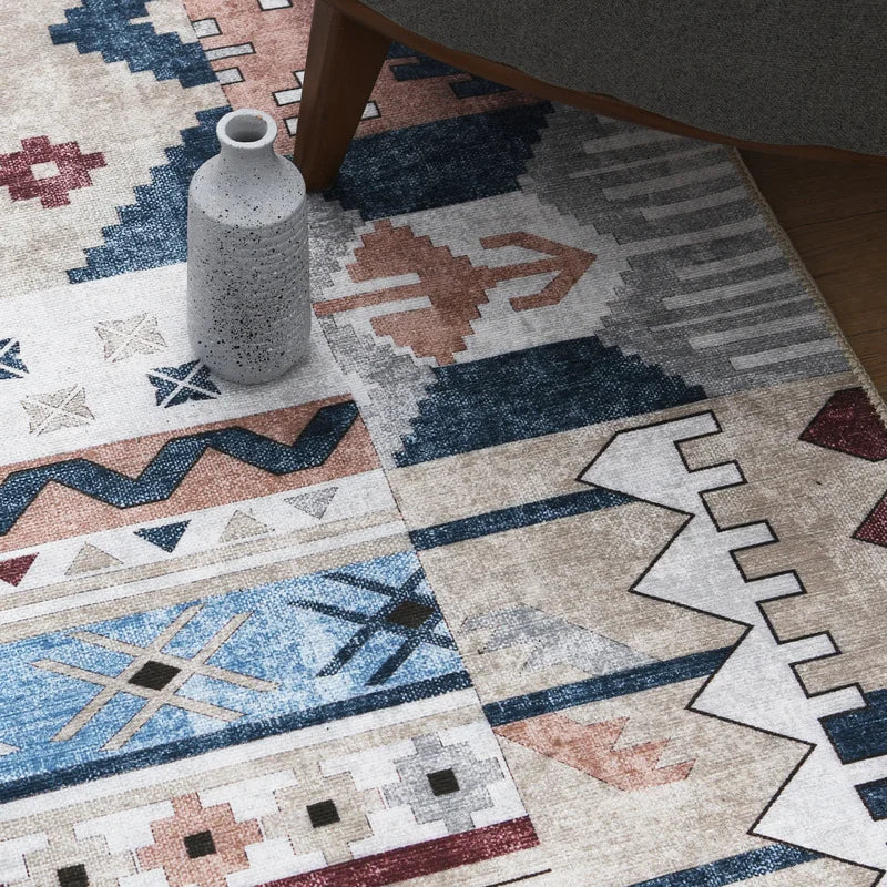 Wecon Patchwork Chenille Cotton Rug