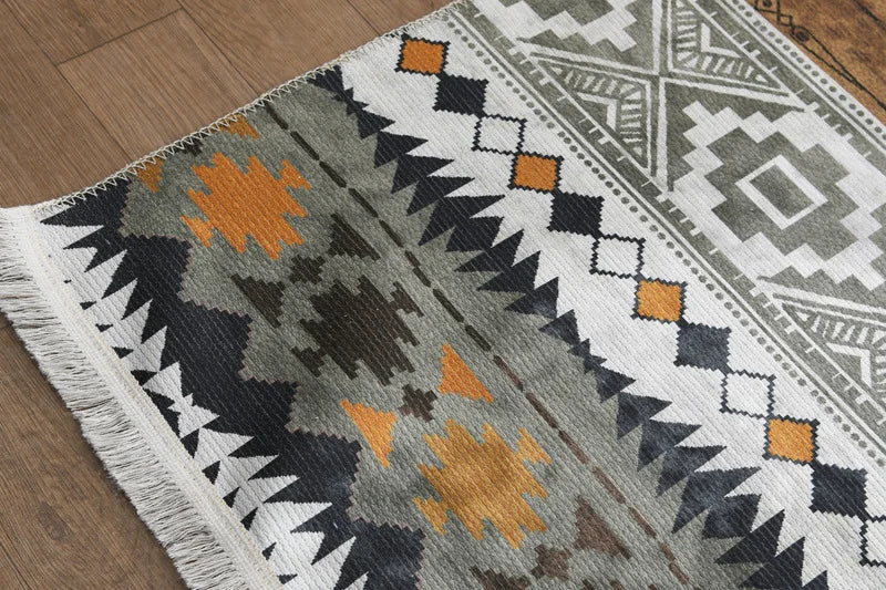 Casavani Printed Kilim Area Rug