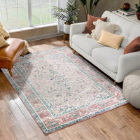 The Mint Bouquet Chenille Rug
