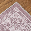 The Dusty Rose Medallion Chenille Rug