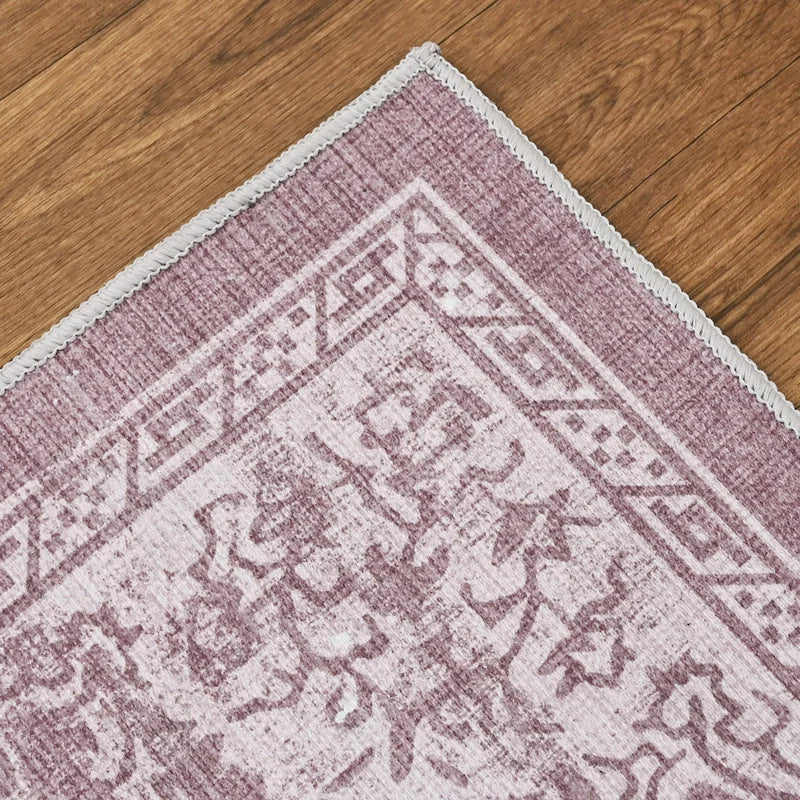 The Dusty Rose Medallion Chenille Rug