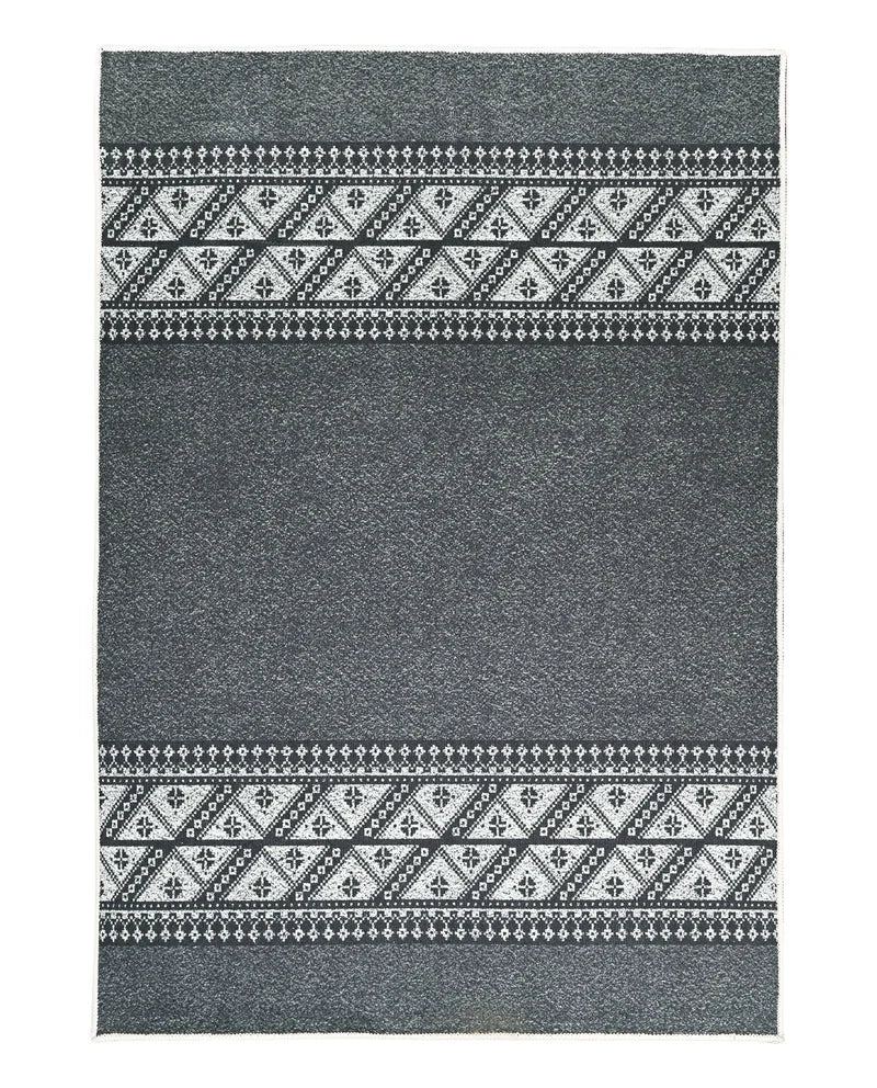 Intarsia Border Washable Premium Rug