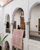 The Dusty Rose Medallion Chenille Rug